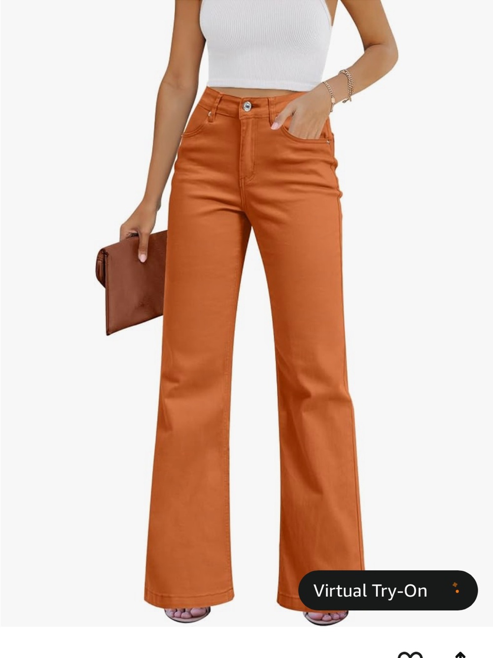 Women’s Bootcut Burnt Orange Jean